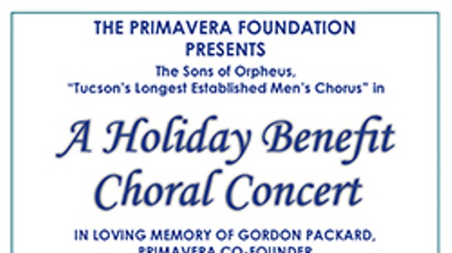 Sons of Orpheus Concert in Memory of Gordon Packard