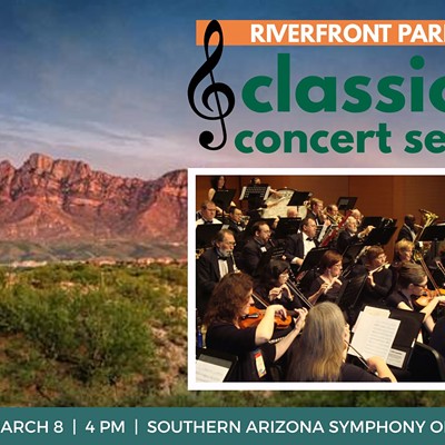 The Southern Arizona Symphony Orchestra will perform at the Riverfront Park Classical Concert on March 8  at 4:00 PM.