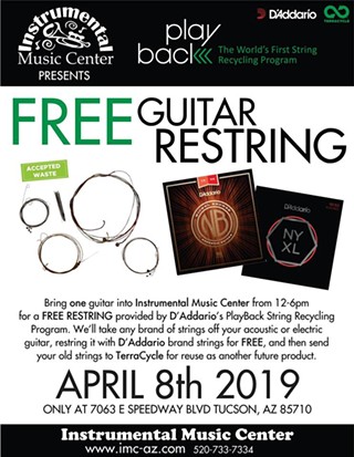 Free Instrument Restring/Recycling Event Hosted by Instrumental Music Center