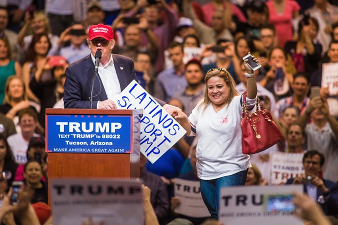 Donald Trump Makes Campaign Stop In Tucson
