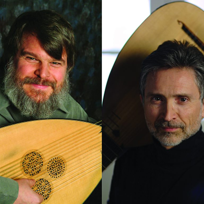 Left to Right: Lutenists Paul O'Dette and Ronn McFarlane