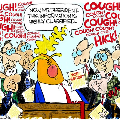 Claytoon of the Day: Coughing Up Classified