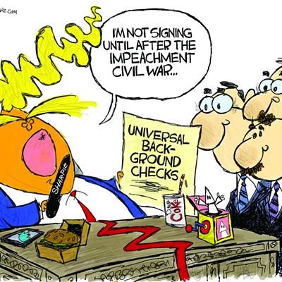 Claytoon of the Day: Impeachment Civil War