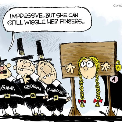 Claytoon of the Day:  No Wiggle Room For Women