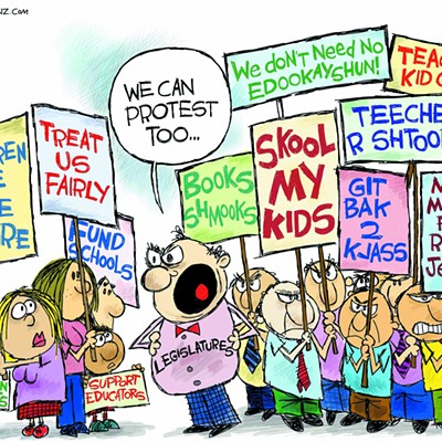 Claytoon of the Day: Teacher Walkout