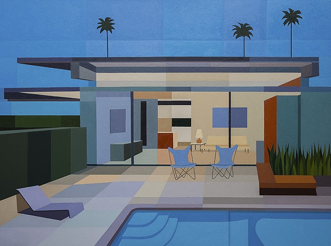 “Wexler Steel House IV,” by Andy Burgess, oil on canvas 2015