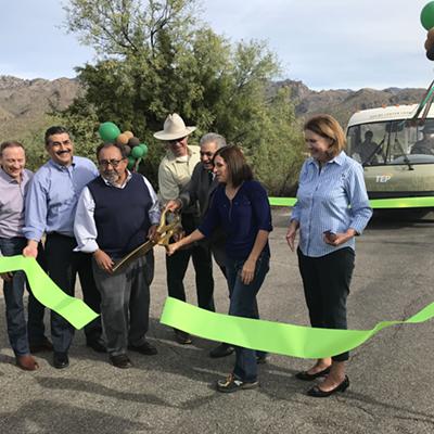 New, Quieter Tram Debuts in Sabino Canyon
