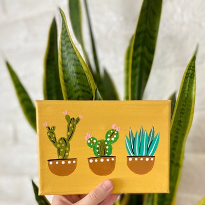 Paint-Along: Cutie Cacti Trio