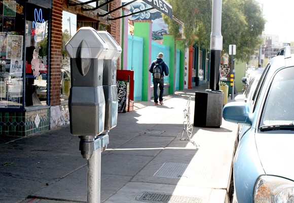 The free parking on Fourth Avenue is disappearing. - HEATHER HOCH