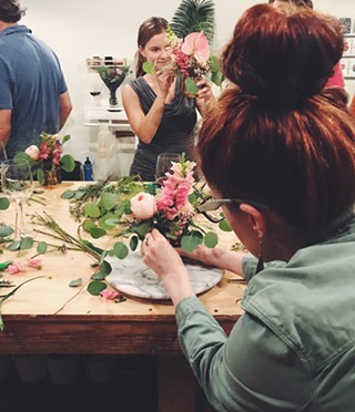 Small Vase Arrangement Workshop with Bloom Maven