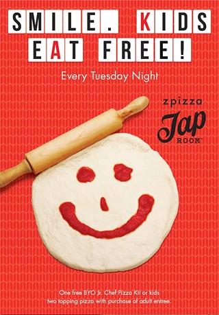 Smile! Kids eat free!