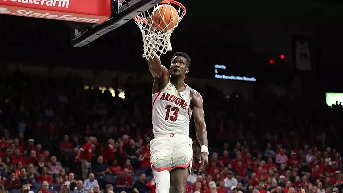 Freshman Deandre Ayton was named the Pac-12 Player of the Year on Monday. The 7-foot-1-inch center is averaging 19.9 points per game and 11.4 rebounds this season. - ARIZONA ATHLETICS
