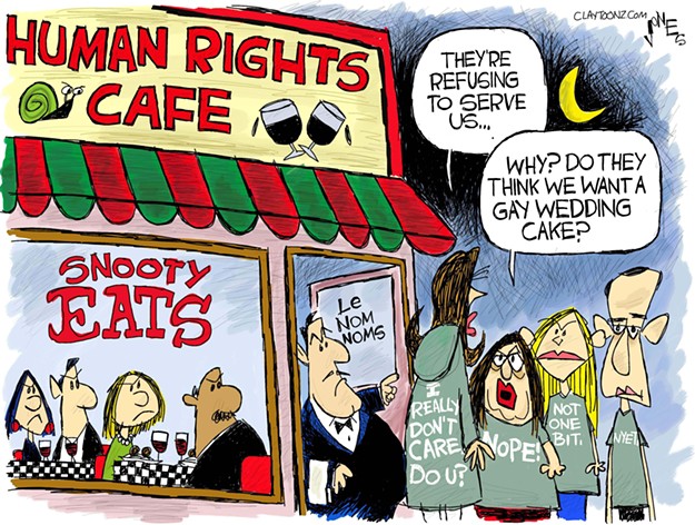 Claytoon of the Day: R U Being Served?