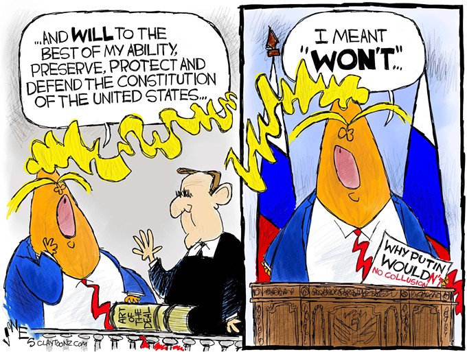 Claytoon of the Day: Double Negative President