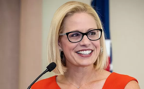 Sinema Lands in Washington, a Day after McSally Concedes Senate Race