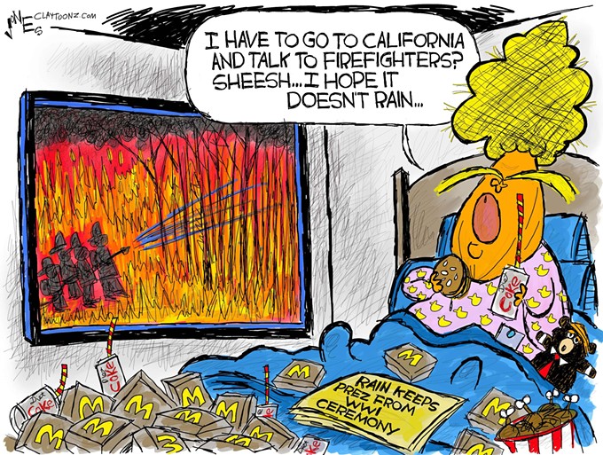 Claytoon of the Day: Trump's California Dreaming