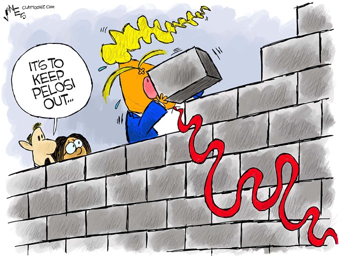 Claytoon of the Day: Nancy's Wall