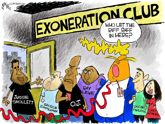 Claytoon of the Day: Exonerated Riff Raff
