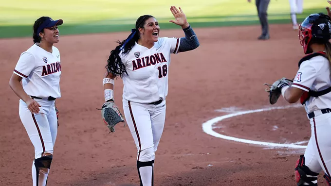 Arizona Softball Sweeps In-State Rival ASU at Hillenbrand Stadium