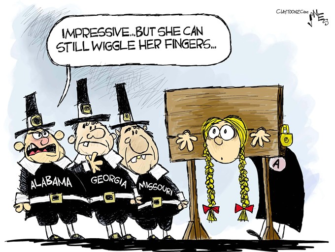 Claytoon of the Day:  No Wiggle Room For Women