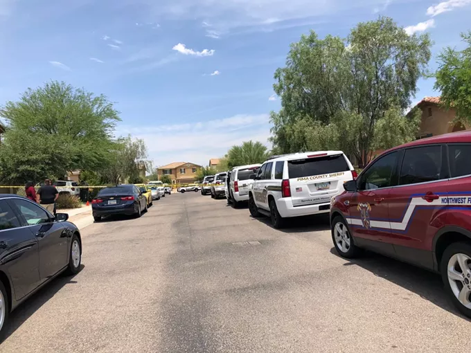 The shooting took place in the 8000 block of North Country Home Lane, near Cortaro Road and Interstate 10. - COURTESY PIMA COUNTY SHERIFF'S DEPARTMENT