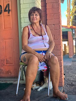 El Camino Resident Betty Castro: “I finally got this place and I never want to be homeless again.” - BRIAN SMITH