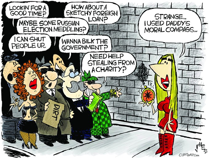 Claytoon of the Day: Daddy's Moral Compass