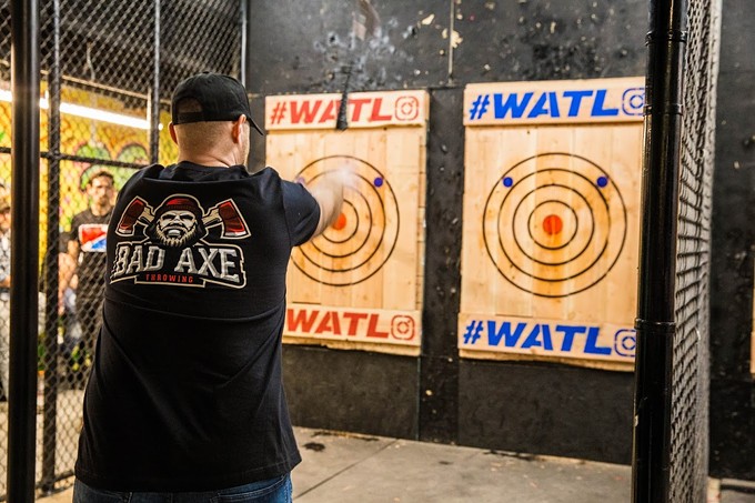A shot from last year's championship. - COURTESY WORLD AXE THROWING LEAGUE