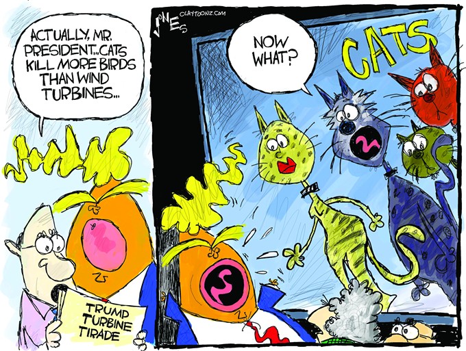 Claytoon of the Day: Trumpy Windy Cats