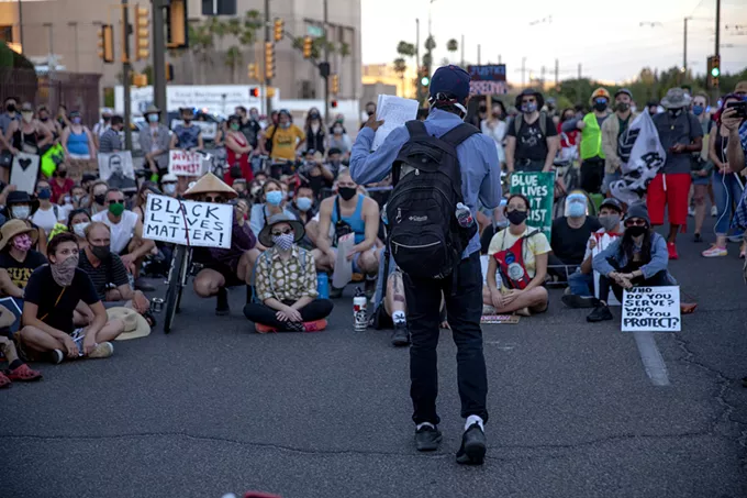 Scenes from the Black Lives Matter Protest March on 4th of July