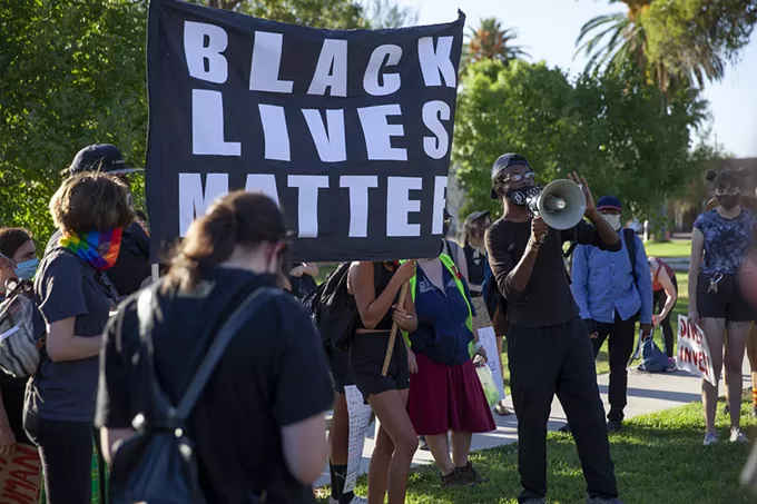 Scenes from the Black Lives Matter Protest March on 4th of July