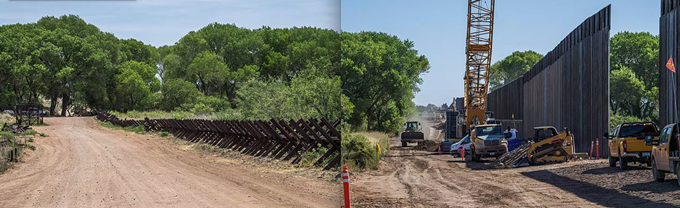 October Horror Show: Photos Show Border Wall Built Across San Pedro River (3)