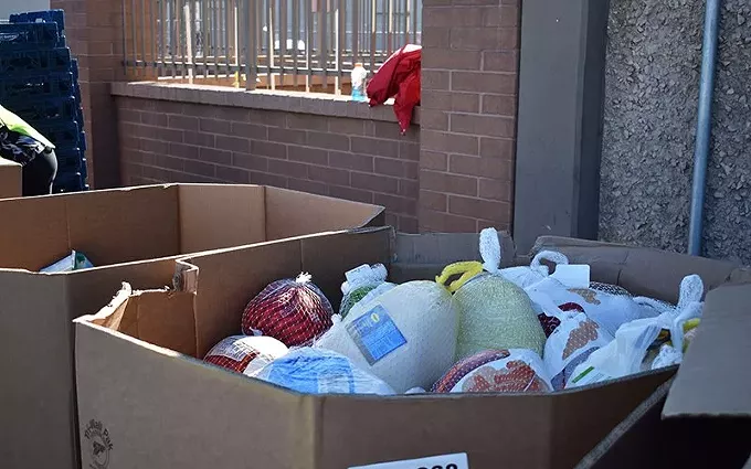 Food banks receive government assistance to fill bellies during the holidays