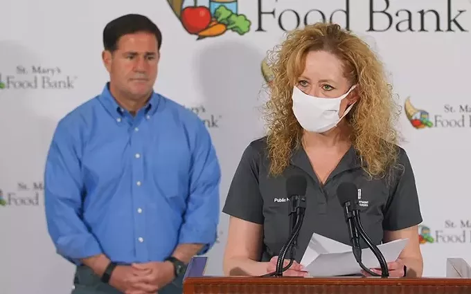 Gov. Doug Ducey and Arizona Department of Health Services Director Dr. Cara Christ - ARIZONA GOVERNOR'S OFFICE FILE PHOTO
