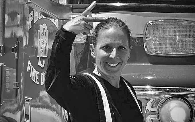 Nicole Minnick, a captain medic with the Phoenix Fire Department, is one of about 80 women in a department of about 1,550 firefighters. Little is known about the health of female firefighters because there are so few of them, but a new University of Arizona study aims to remedy that. - COURTESY NICOLE MINNICK