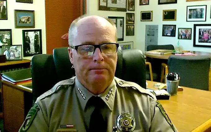 Cochise County Sheriff Mark Dannels told a House committee on human trafficking that border-related crimes are at an “all-time high,” but other witnesses said border crime has little to do with human trafficking. - PHOTO COURTESY HOUSE JUDICIARY COMMITTEE