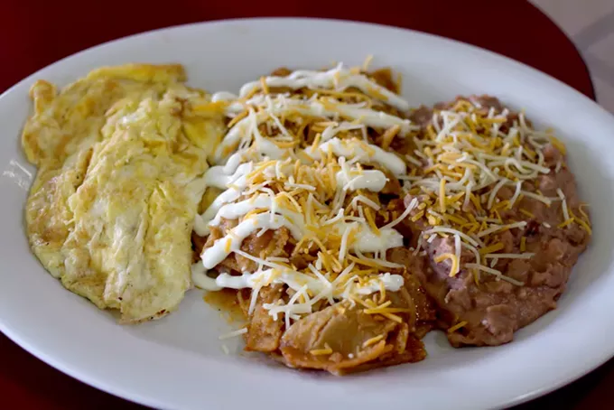 Deconstructed chilaquiles are ideal for those mornings you’re a little worse for the wear. - HEATHER HOCH