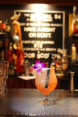 The Crossfire Hurricane is a tart and fruity take on tiki with some unexpected ingredients. - HEATHER HOCH