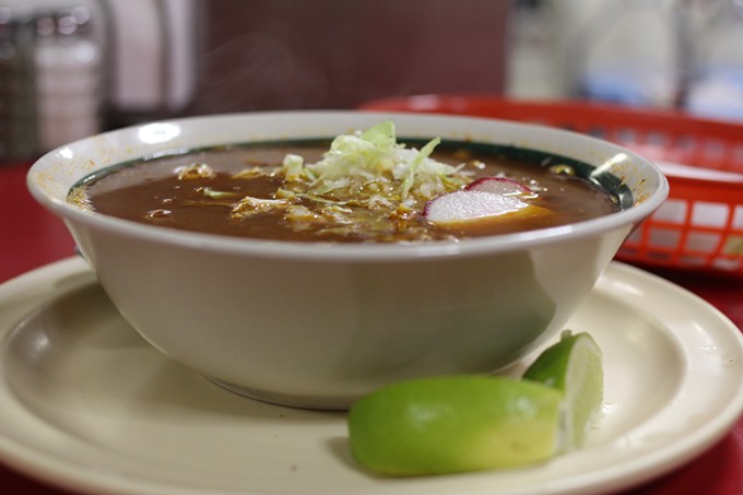 Whether in a soup, on a taco or in a burrito, the birria at Birrieria Guadalajara really steals the show.