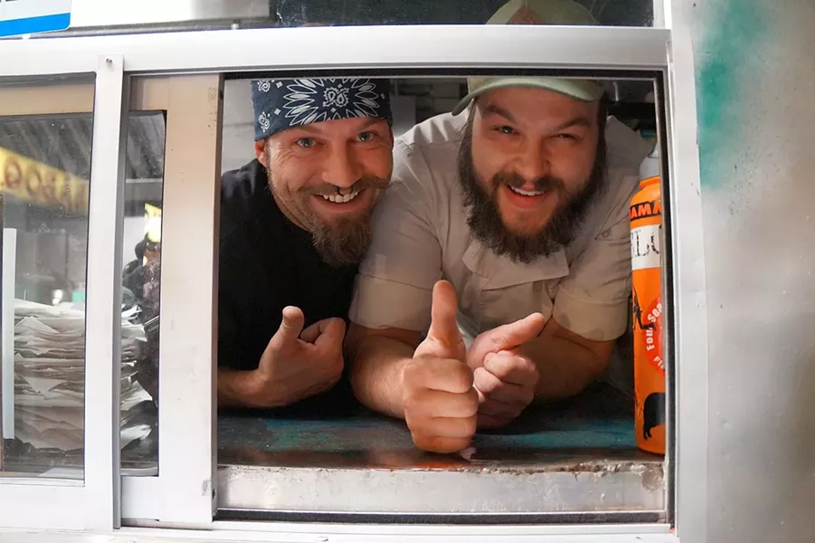 Food truck owners Brian Lee & Jacob Wahl - MARK WHITTAKER
