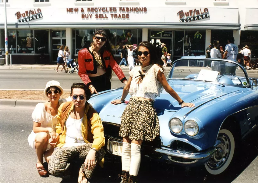 The Albuquerque Buffalo Exchange crew from the ’90s. - BUFFALO EXCHANGE