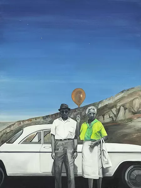 Tim Mion, Green Book, Orange Balloon, 2016 - COURTESY ETHERTON GALLERY