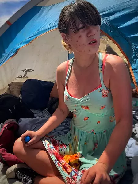 Mermaid at the campsite. - BRIAN SMITH