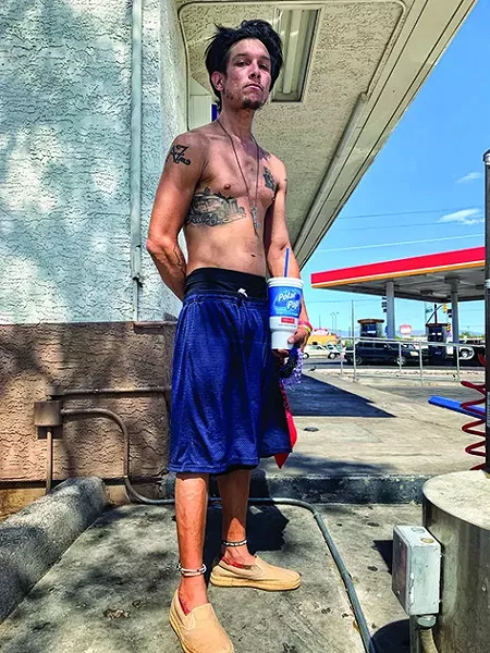 Adam Perez, aka Chief: “Cops find out where we are camping and destroy the campsites every time. Sometimes I don’t sleep because if I go to a park bench I can get robbed, beaten and murdered.” - BRIAN SMITH