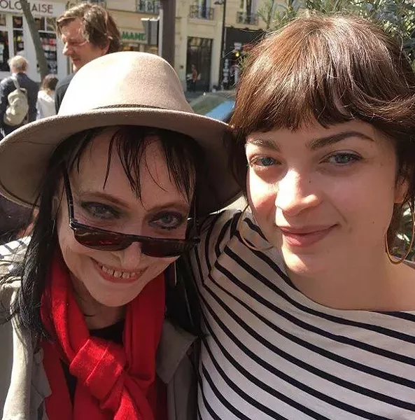 Anna with Howe Gelb's daughter Patsy Gelb in Paris. - COURTESY PHOTO