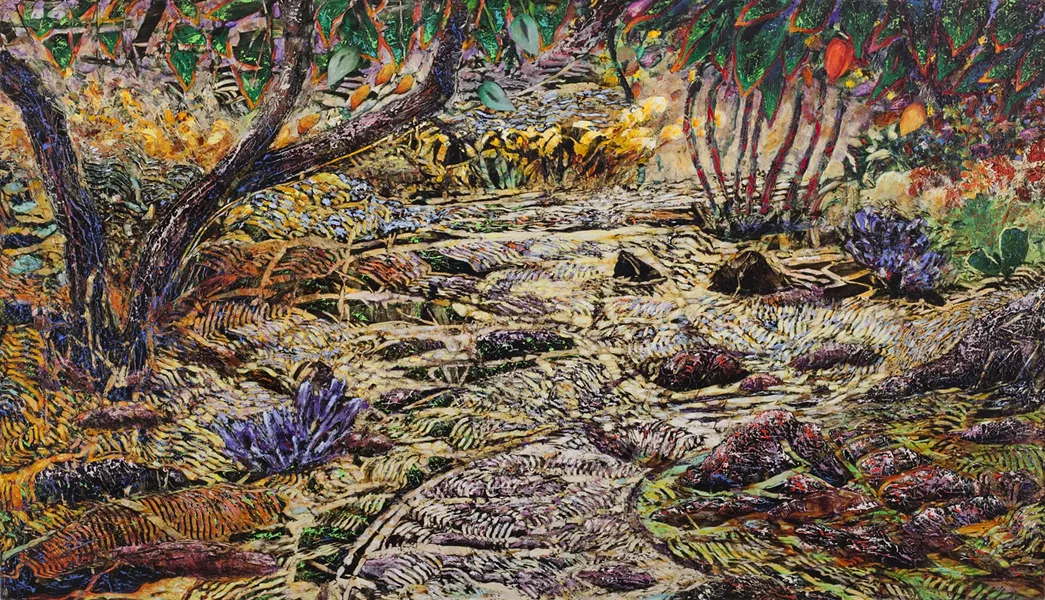 “Along the Tanque Verde,” by Jim Waid, is among the works in “On the Desert: The Discovery and Invention of Color,” showing from Feb. 15 to April 15 at Tohono Chul Park. - COURTESY PHOTO