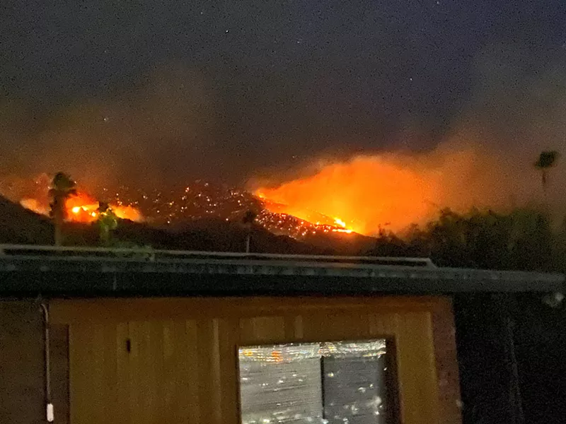 Bighorn fire rages above our house. - BRIAN SMITH