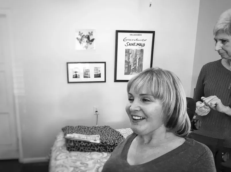 Corinne and Katherine Schram at home. - BRIAN SMITH