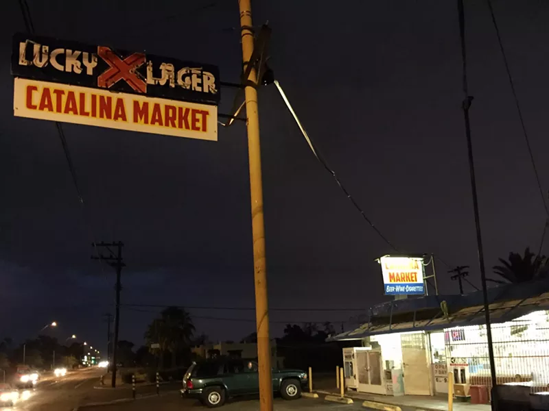 Lucky Lager sign out front. - BRIAN SMITH