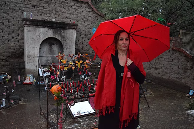 Activist and former sex worker Juliana Piccillo, during a vigil for International Day To End Violence Against Sex Workers, on Dec. 17, 2017: “When we’re harmed, we’re told it’s part of our job description.” - DANYELLE KHMARA